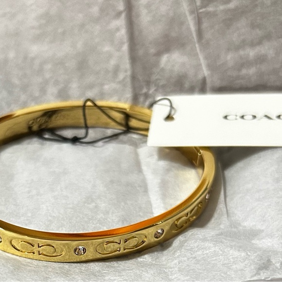 Coach Gold Signature Bangle - Picture 2 of 3